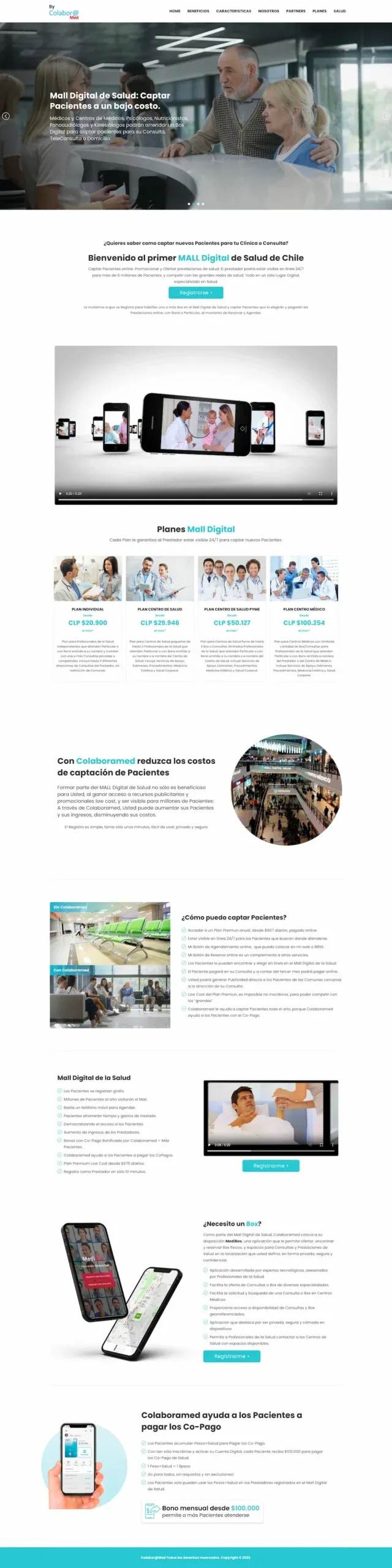 Captura del sitio Colaboramed
