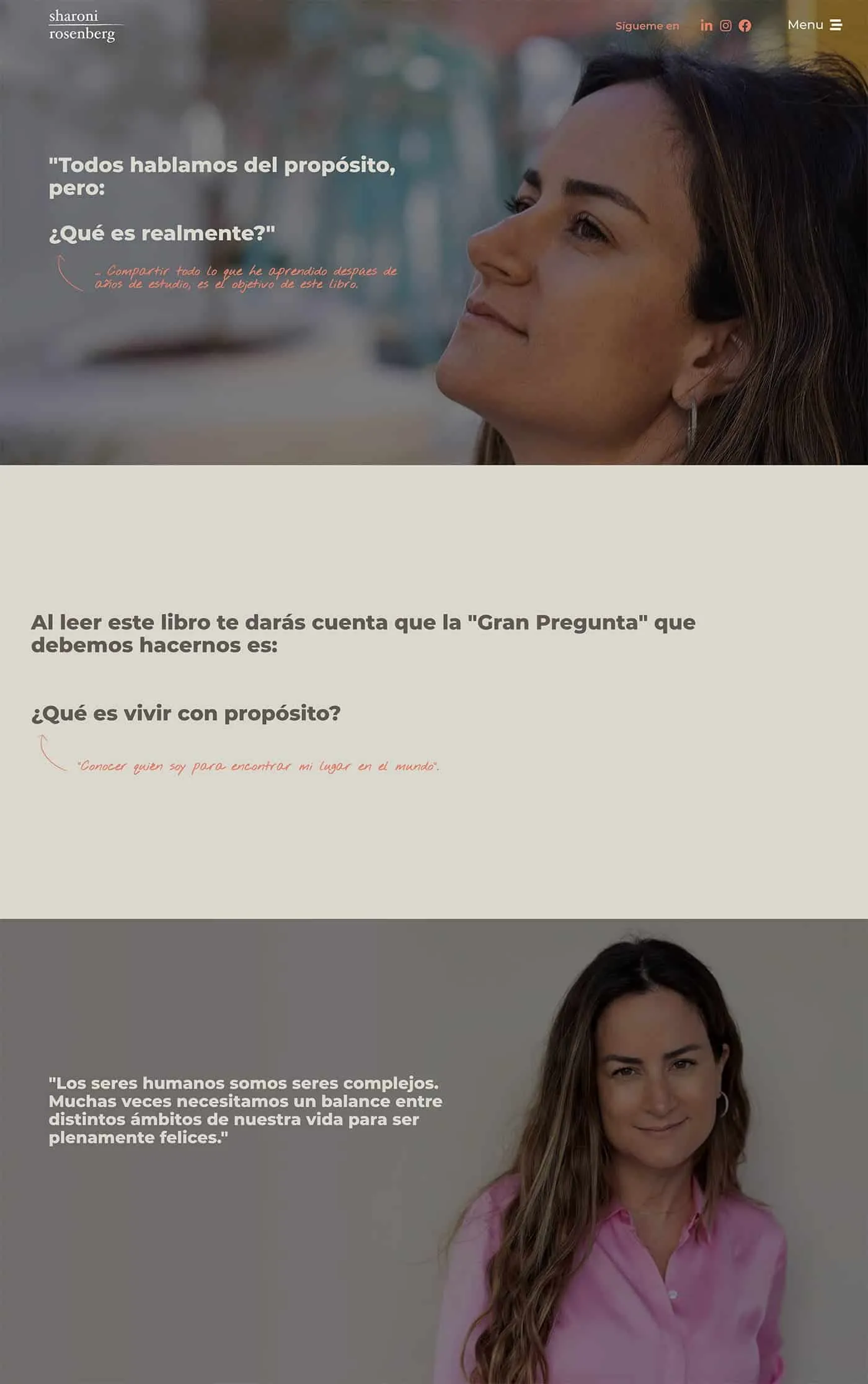 Captura del sitio Sharoni Rosenberg