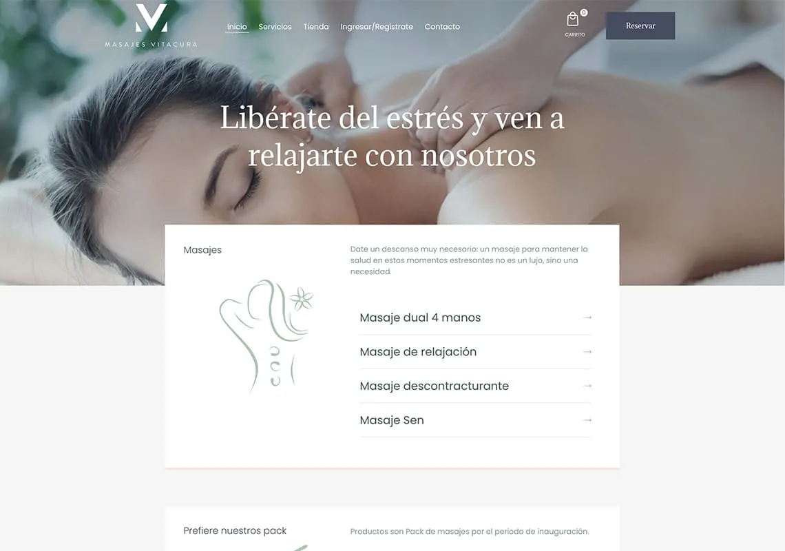 Proyecto Masajes Vitacura